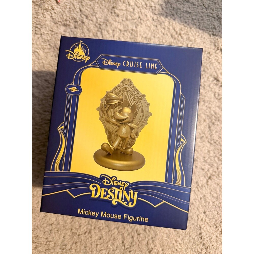 DCL Disney cruise line gold captain Mickey Mouse statue destiny ship - Picture 1 of 2